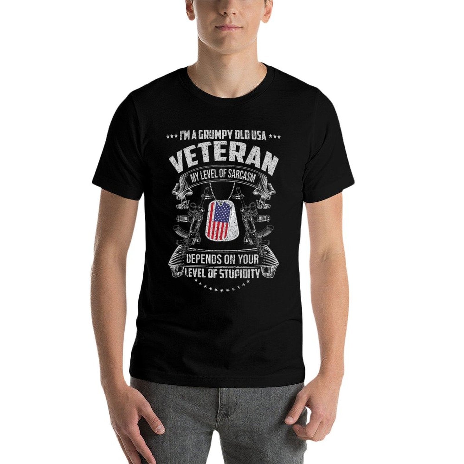 Grumpy Old Veteran  Slim-fit Cut T-Shirt