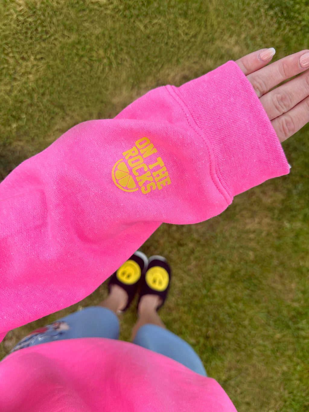 MARGS ♡ pink printed sweatshirt ♡ select your cuff