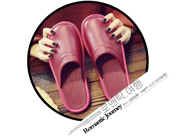 Inexpensive slippers house men indoor slides shoes big size 47 48 man mules closed toe faux leather slippers unisex couple shoes