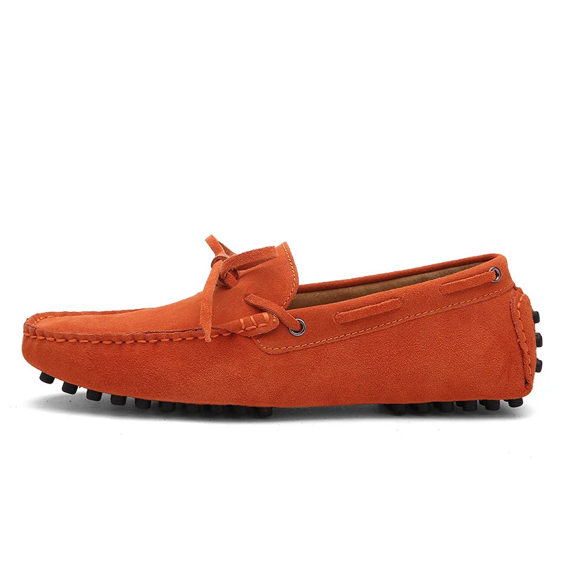 Size 38-49 Luxury Men Loafers Soft Moccasins Summer Shoes Man High Quality Mens Shoes Casual Suede Genuine Leather Driving Flats