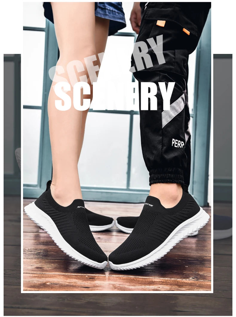 Men Vulcanize Shoes Mesh Men Shoes Lightweight Comfortable Men's Sneakers 2020 Autumn Fashion Slip On Flats Shoes Male Loafers
