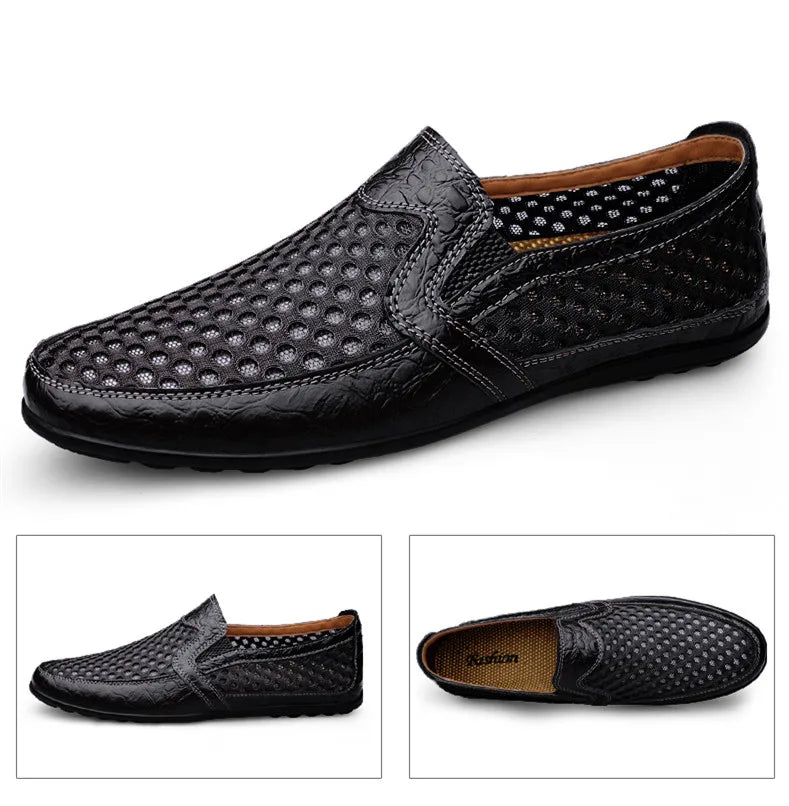 New Summer Men's Casual Shoes Breathable Mesh Men's Shoes Fashion Men Loafers Outdoor Non-slip Sneakers Light Walking Shoes