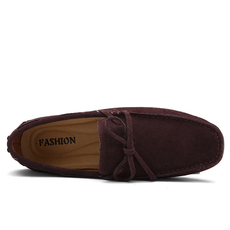 Size 38-49 Luxury Men Loafers Soft Moccasins Summer Shoes Man High Quality Mens Shoes Casual Suede Genuine Leather Driving Flats