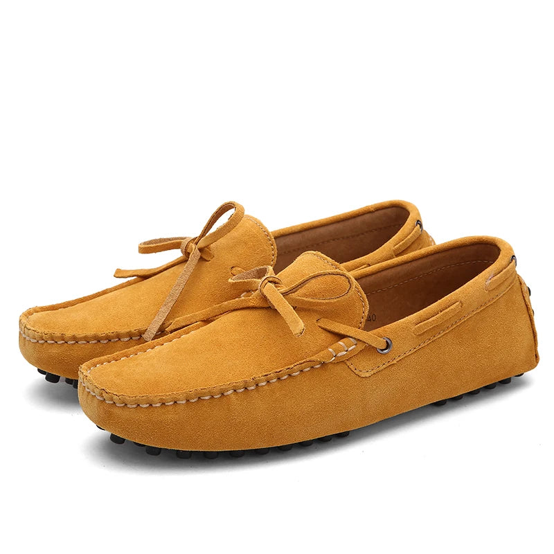 Size 38-49 Luxury Men Loafers Soft Moccasins Summer Shoes Man High Quality Mens Shoes Casual Suede Genuine Leather Driving Flats