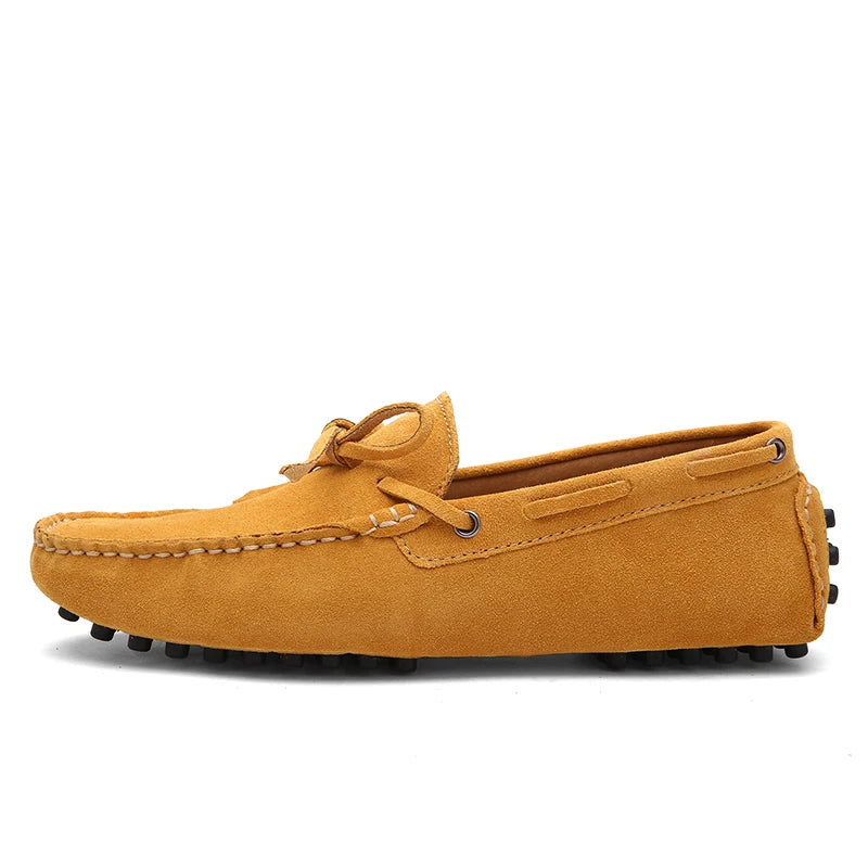 Size 38-49 Luxury Men Loafers Soft Moccasins Summer Shoes Man High Quality Mens Shoes Casual Suede Genuine Leather Driving Flats