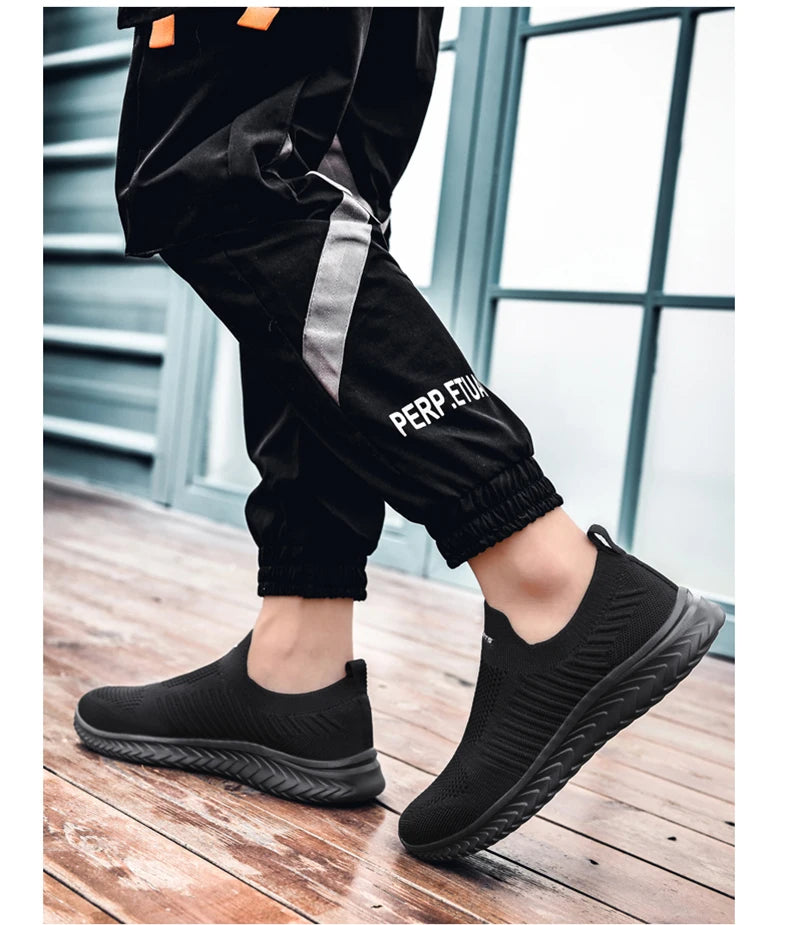 Men Vulcanize Shoes Mesh Men Shoes Lightweight Comfortable Men's Sneakers 2020 Autumn Fashion Slip On Flats Shoes Male Loafers