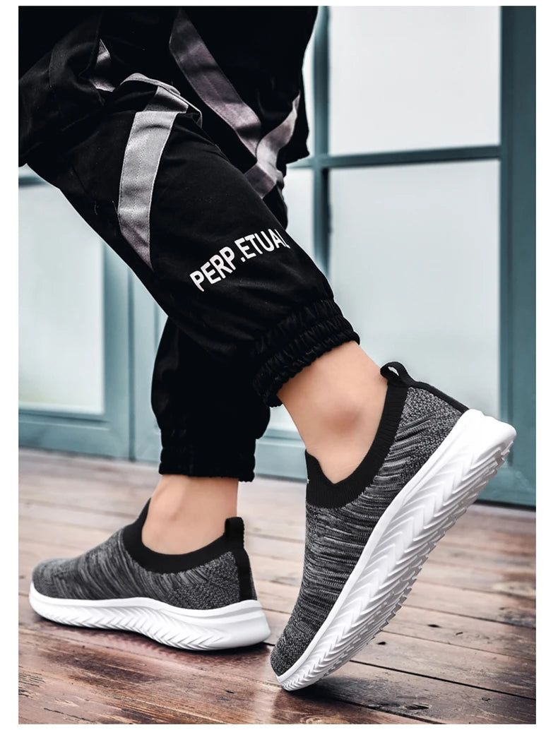 Men Vulcanize Shoes Mesh Men Shoes Lightweight Comfortable Men's Sneakers 2020 Autumn Fashion Slip On Flats Shoes Male Loafers