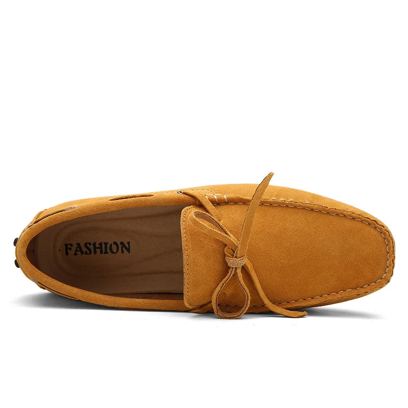 Size 38-49 Luxury Men Loafers Soft Moccasins Summer Shoes Man High Quality Mens Shoes Casual Suede Genuine Leather Driving Flats