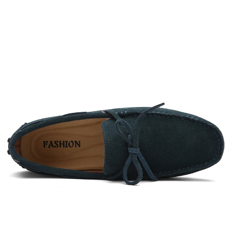 Size 38-49 Luxury Men Loafers Soft Moccasins Summer Shoes Man High Quality Mens Shoes Casual Suede Genuine Leather Driving Flats