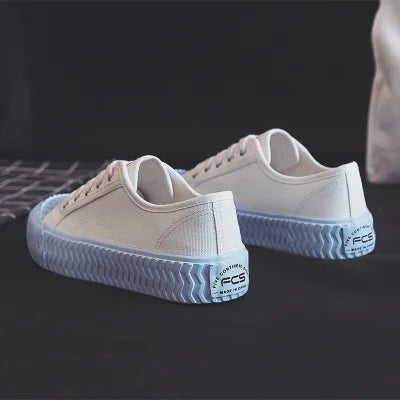 Canvas Shoes Female 2022 White Trendy Shoes Korean Ulzzang Cookies Sneakers Girls Vulcanized Shoes Casual Flat Heel 35-40 Pink