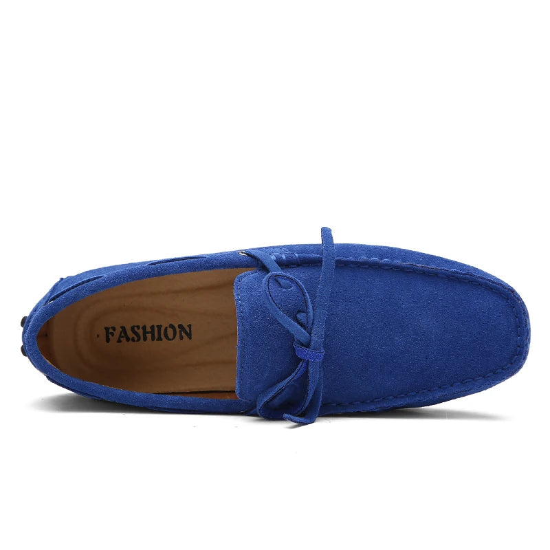 Size 38-49 Luxury Men Loafers Soft Moccasins Summer Shoes Man High Quality Mens Shoes Casual Suede Genuine Leather Driving Flats