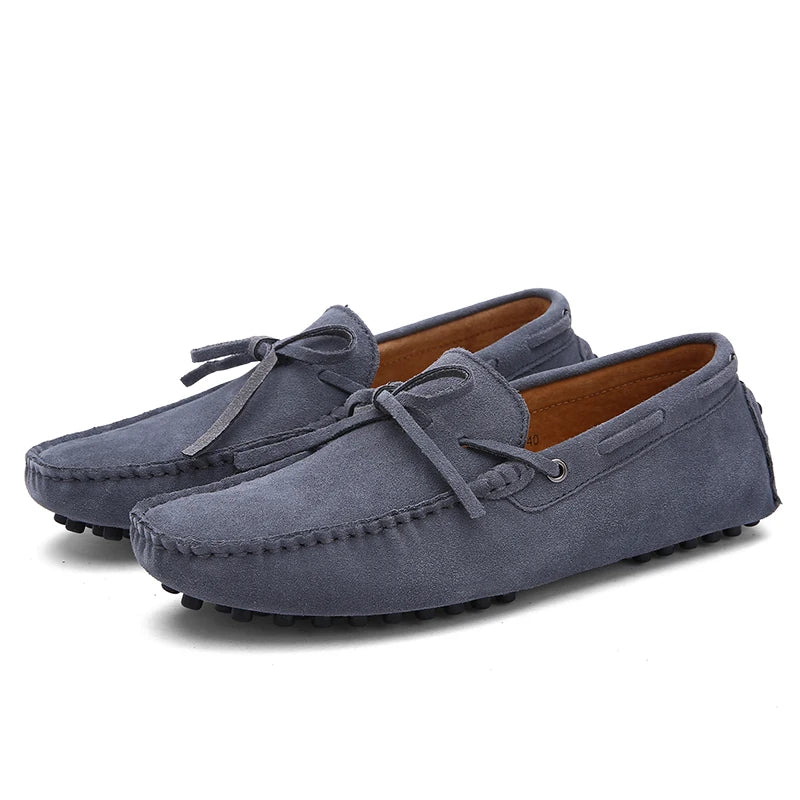 Size 38-49 Luxury Men Loafers Soft Moccasins Summer Shoes Man High Quality Mens Shoes Casual Suede Genuine Leather Driving Flats