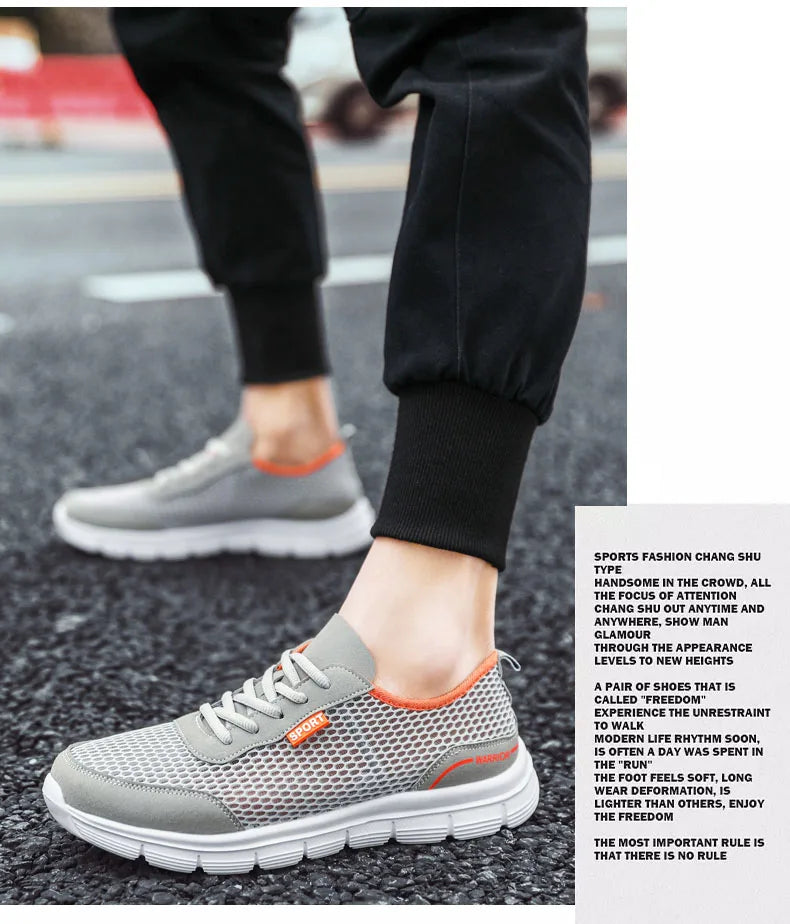 Men Sneakers Shoes Mesh Casual Shoes Lac-up Shoes Men Tenis Light Comfortable Breathable Sneakers Men Shoes Zapatillas Hombre