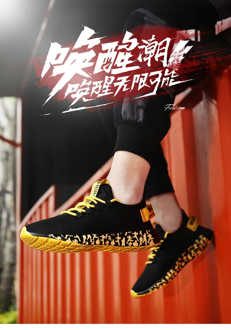 Men Vulcanize Shoes Sneakers Breathable Men Casual Shoes No-slip Male Men Shoes Lightweight Tenis Masculino Wholesale