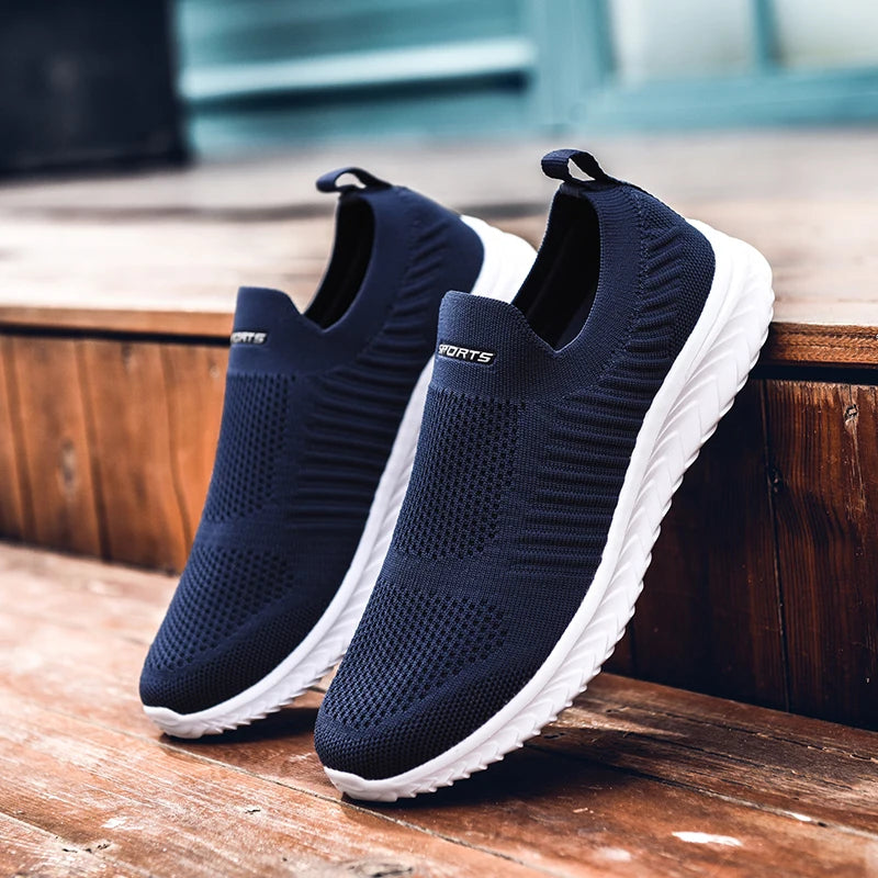 Men Vulcanize Shoes Mesh Men Shoes Lightweight Comfortable Men's Sneakers 2020 Autumn Fashion Slip On Flats Shoes Male Loafers