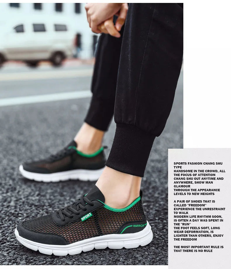 Men Sneakers Shoes Mesh Casual Shoes Lac-up Shoes Men Tenis Light Comfortable Breathable Sneakers Men Shoes Zapatillas Hombre