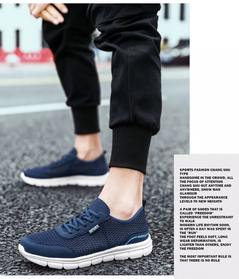 Men Sneakers Shoes Mesh Casual Shoes Lac-up Shoes Men Tenis Light Comfortable Breathable Sneakers Men Shoes Zapatillas Hombre