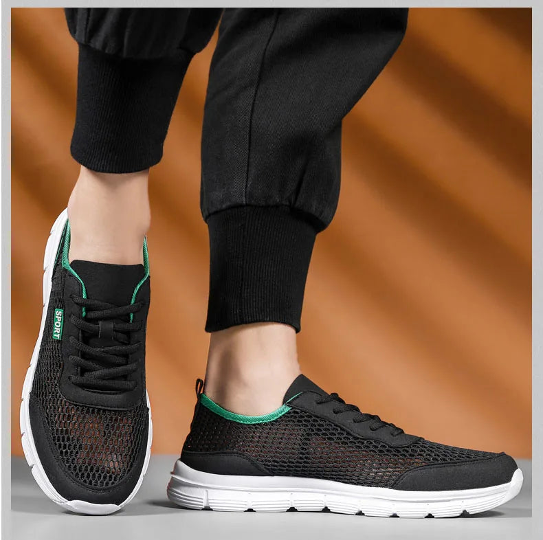 Men Sneakers Shoes Mesh Casual Shoes Lac-up Shoes Men Tenis Light Comfortable Breathable Sneakers Men Shoes Zapatillas Hombre