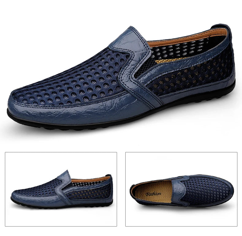 New Summer Men's Casual Shoes Breathable Mesh Men's Shoes Fashion Men Loafers Outdoor Non-slip Sneakers Light Walking Shoes