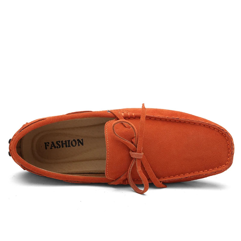 Size 38-49 Luxury Men Loafers Soft Moccasins Summer Shoes Man High Quality Mens Shoes Casual Suede Genuine Leather Driving Flats