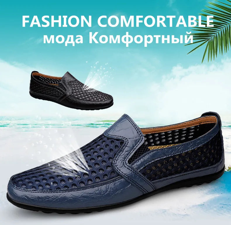 New Summer Men's Casual Shoes Breathable Mesh Men's Shoes Fashion Men Loafers Outdoor Non-slip Sneakers Light Walking Shoes