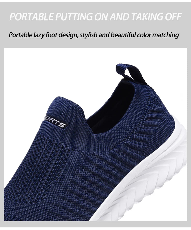 Men Vulcanize Shoes Mesh Men Shoes Lightweight Comfortable Men's Sneakers 2020 Autumn Fashion Slip On Flats Shoes Male Loafers