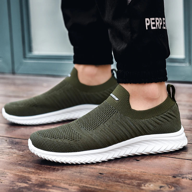 Men Vulcanize Shoes Mesh Men Shoes Lightweight Comfortable Men's Sneakers 2020 Autumn Fashion Slip On Flats Shoes Male Loafers
