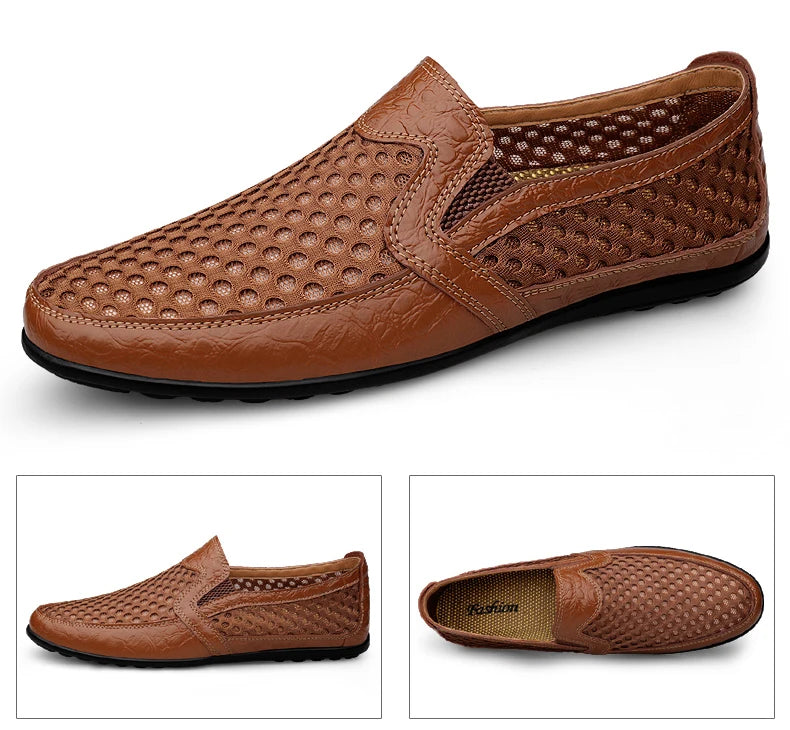 New Summer Men's Casual Shoes Breathable Mesh Men's Shoes Fashion Men Loafers Outdoor Non-slip Sneakers Light Walking Shoes