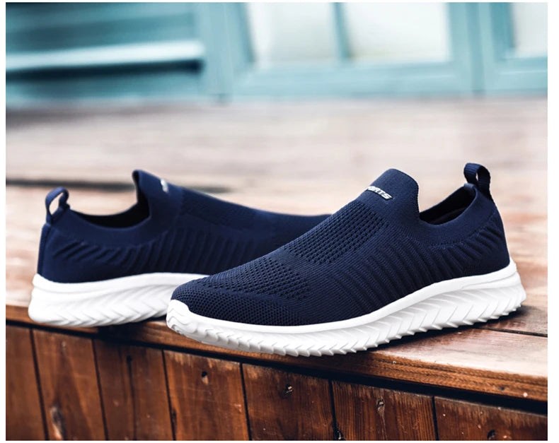 Men Vulcanize Shoes Mesh Men Shoes Lightweight Comfortable Men's Sneakers 2020 Autumn Fashion Slip On Flats Shoes Male Loafers