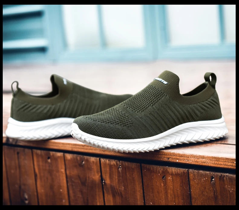 Men Vulcanize Shoes Mesh Men Shoes Lightweight Comfortable Men's Sneakers 2020 Autumn Fashion Slip On Flats Shoes Male Loafers