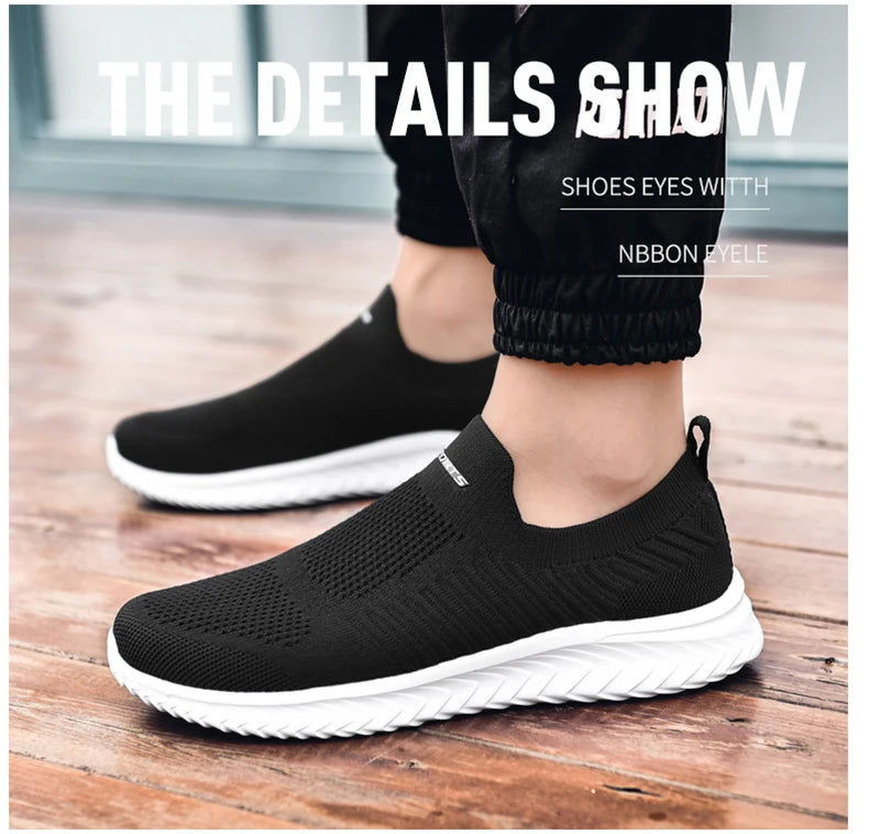 Men Vulcanize Shoes Mesh Men Shoes Lightweight Comfortable Men's Sneakers 2020 Autumn Fashion Slip On Flats Shoes Male Loafers