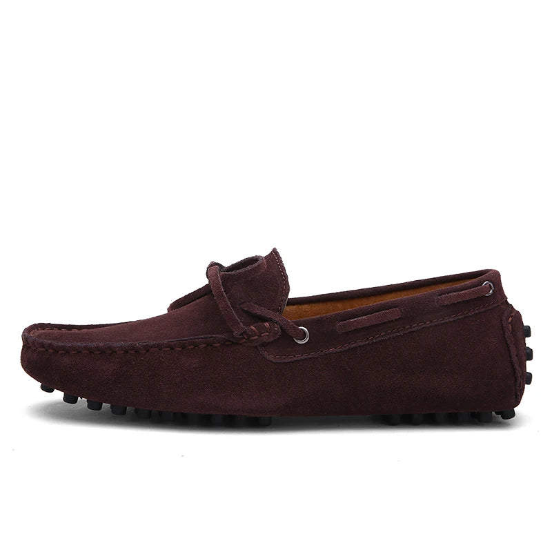 Size 38-49 Luxury Men Loafers Soft Moccasins Summer Shoes Man High Quality Mens Shoes Casual Suede Genuine Leather Driving Flats