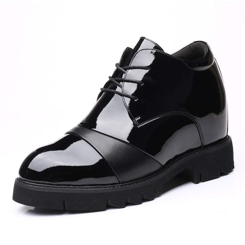 New Inner Heightening Shoes Men's Invisible Inner Heightening 12cm Elevator Shoes Deodorant Business Men's Formal Leather Shoes