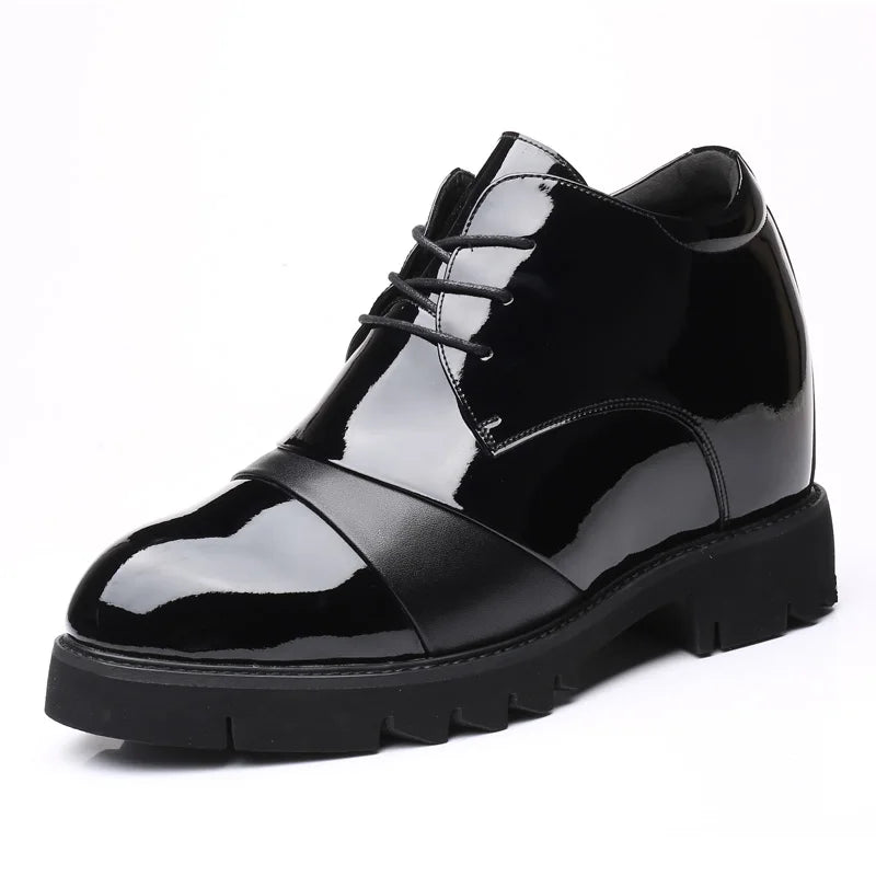 New Inner Heightening Shoes Men's Invisible Inner Heightening 12cm Elevator Shoes Deodorant Business Men's Formal Leather Shoes