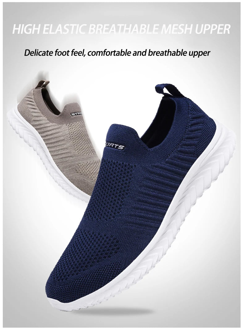 Men Vulcanize Shoes Mesh Men Shoes Lightweight Comfortable Men's Sneakers 2020 Autumn Fashion Slip On Flats Shoes Male Loafers