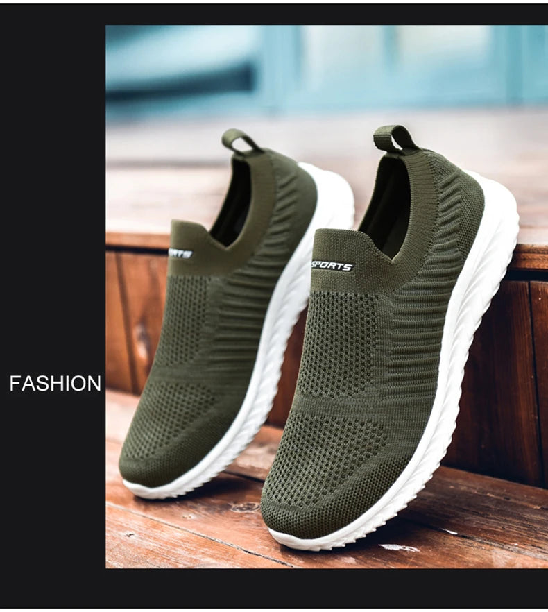 Men Vulcanize Shoes Mesh Men Shoes Lightweight Comfortable Men's Sneakers 2020 Autumn Fashion Slip On Flats Shoes Male Loafers