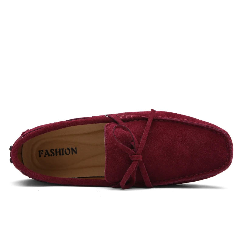Size 38-49 Luxury Men Loafers Soft Moccasins Summer Shoes Man High Quality Mens Shoes Casual Suede Genuine Leather Driving Flats