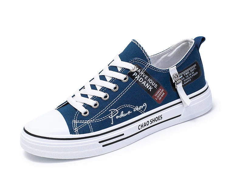 Fashion Men's Canvas Shoes Summer Breathable Men Casual Shoes Outdoor High Quality Sneakers Comfortable Low-Top Men tennis Shoes