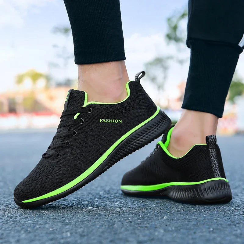 Summer Breathable Men's Casual Shoes Mesh Breathable Man Casual Shoes Fashion Moccasins Lightweight Men Sneakers Hot Sale 36-48