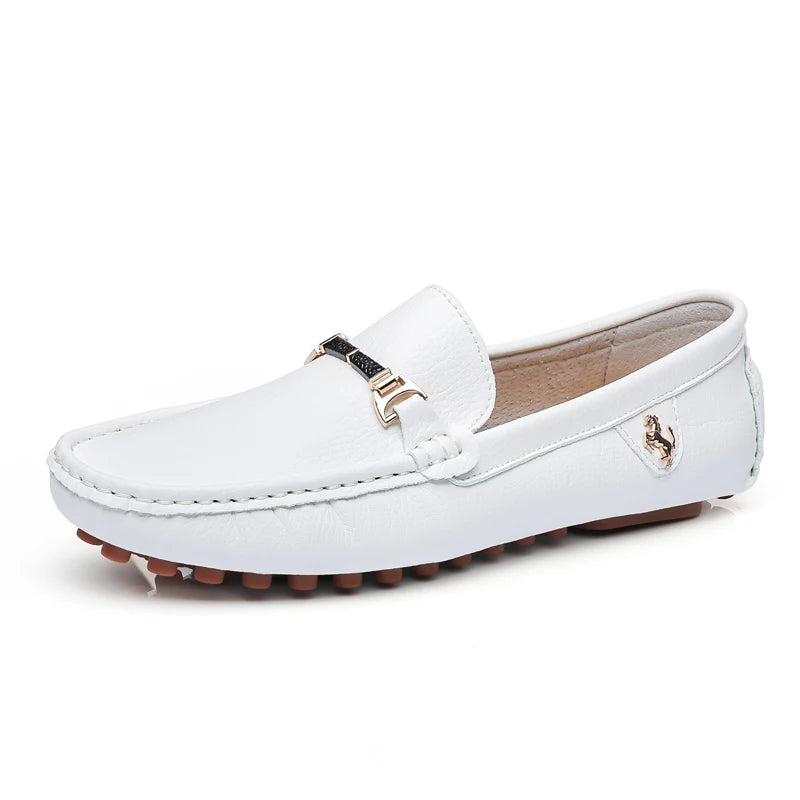 MAEDEF Men's Loafers 2024 Spring Autumn Fashion Shoes Men Classic Brand High Quality Leather Comfy Drive Shoes Boat Casual Shoes