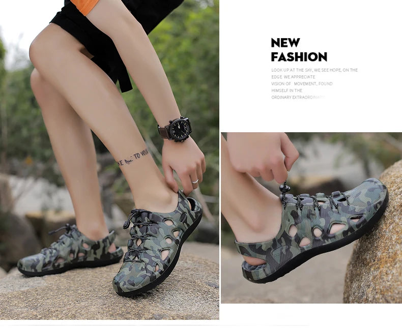 Men Sandals Brand Clogs Casual Shoes EVA Lightweight Sandles Man Colorful Shoes for Summer Beach Zapatillas Hombre