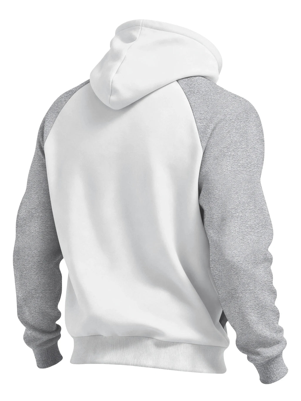 New Autumn Ainter Outdoor Sports Style Raglan Contrast Color Hooded Sweatshirt Fashionable Trendy Versatile Men's Tops