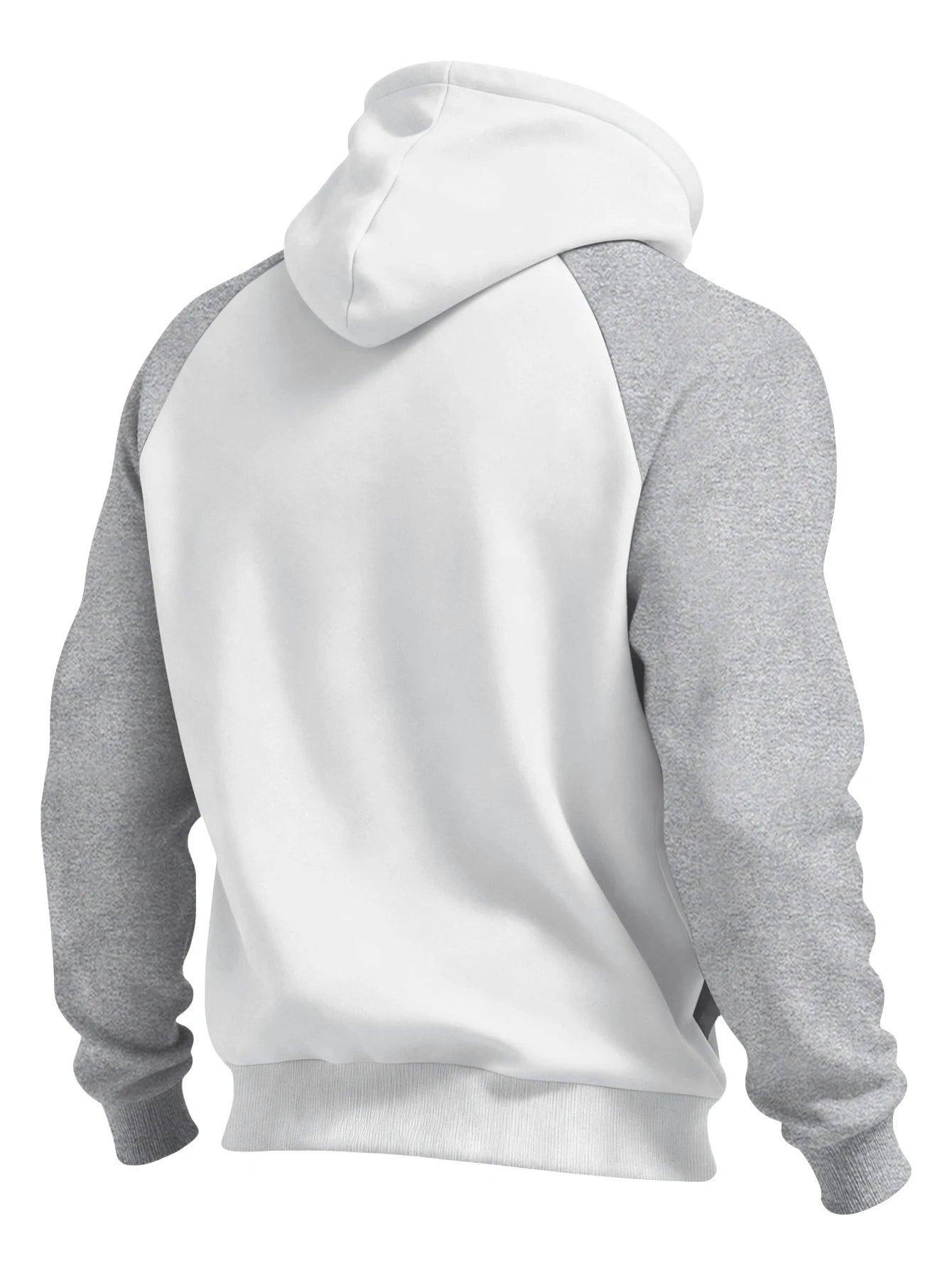 New Autumn Ainter Outdoor Sports Style Raglan Contrast Color Hooded Sweatshirt Fashionable Trendy Versatile Men's Tops