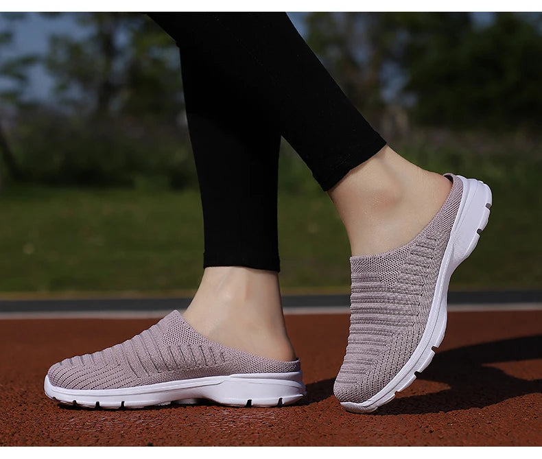 Men Slippers Summer Mesh Breathable Home Indoor Slippers Men Thick Bottom Slides Fashion Couple Walking Shoes Chanclas Hombre
