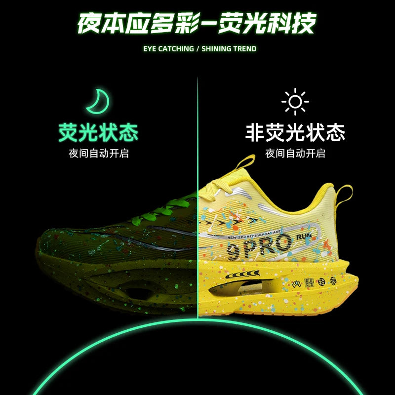 Running Shoes Speciality Carbon Board Marathon Men Sports Breathable Lightweight Women's Comfortable Athletic Nonskid Sneakers