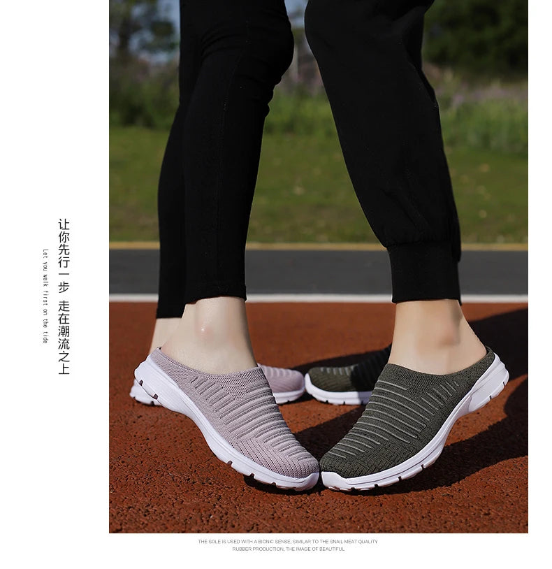 Men Slippers Summer Mesh Breathable Home Indoor Slippers Men Thick Bottom Slides Fashion Couple Walking Shoes Chanclas Hombre