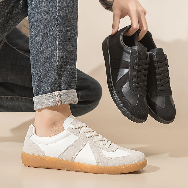 Luxury Designer Brand Women's Shoes 2025 Spring New Flat Casual Shoes PU Leather Breathable Fabric Comfortable Fashion Sneakers