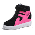 2026 Thick Platform Sneakers Casual Lace-Up Wedges High Heel Womens Shoes Outdoor Black Red Platform Vulcanize Shoes Women