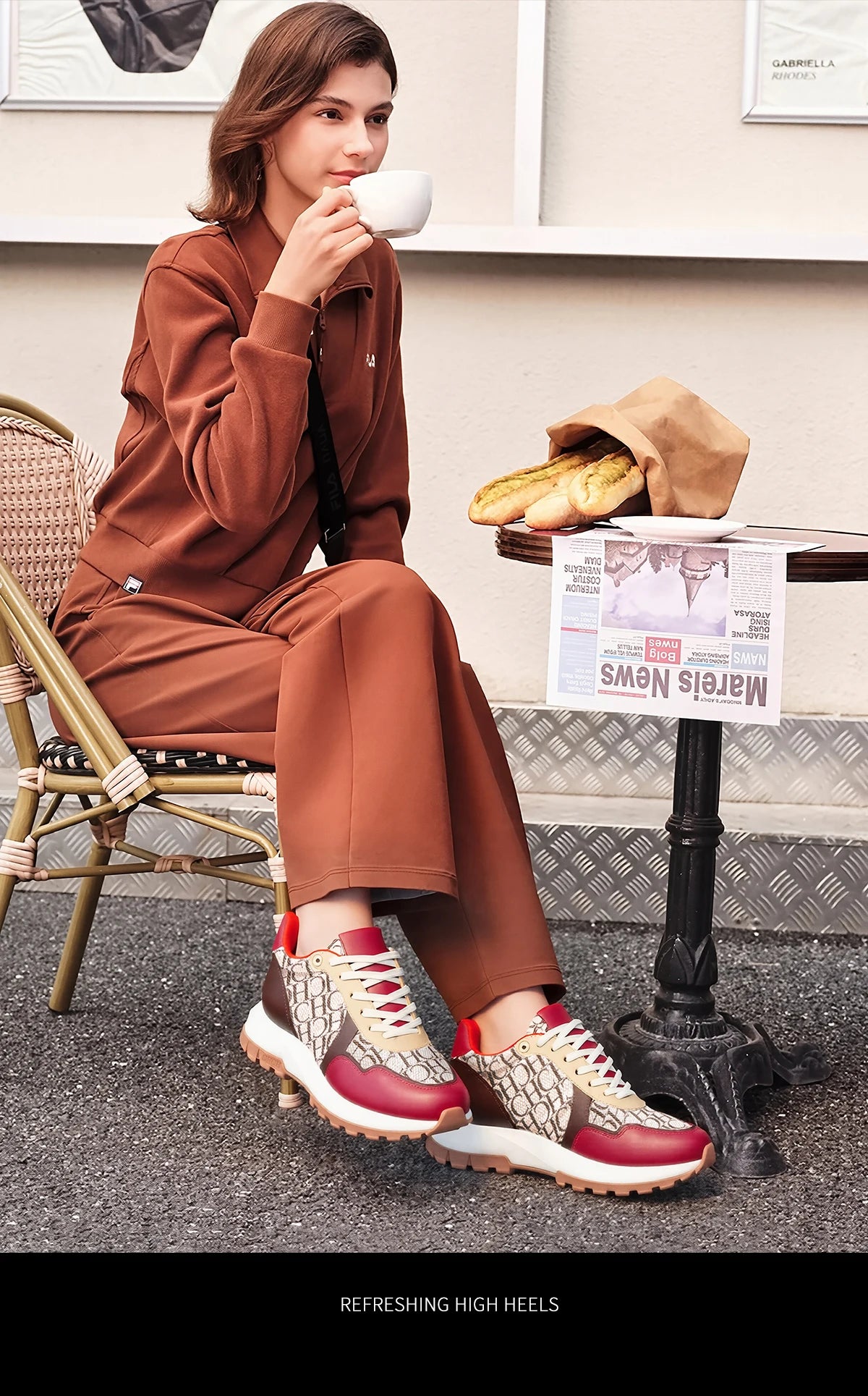 Women's Vulcanized Shoes 2025 Winter New Anti slip Outdoor Walking Shoes Wine Red Women's Shoes