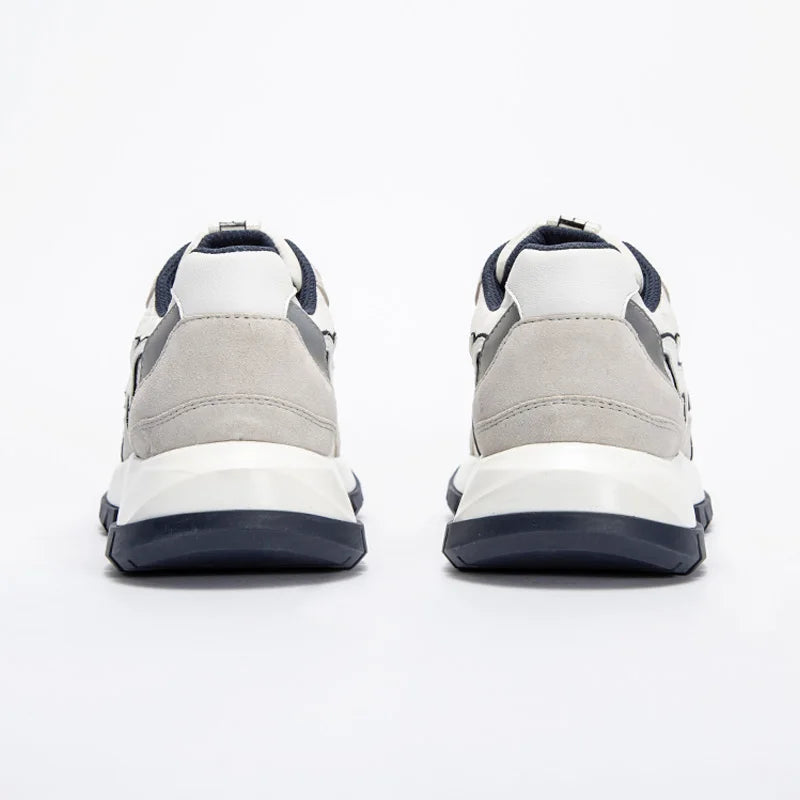 CHCH Women's Tennis Shoes 2024 Spring New Bull Leather+Fabric Spliced Casual Sports Shoes